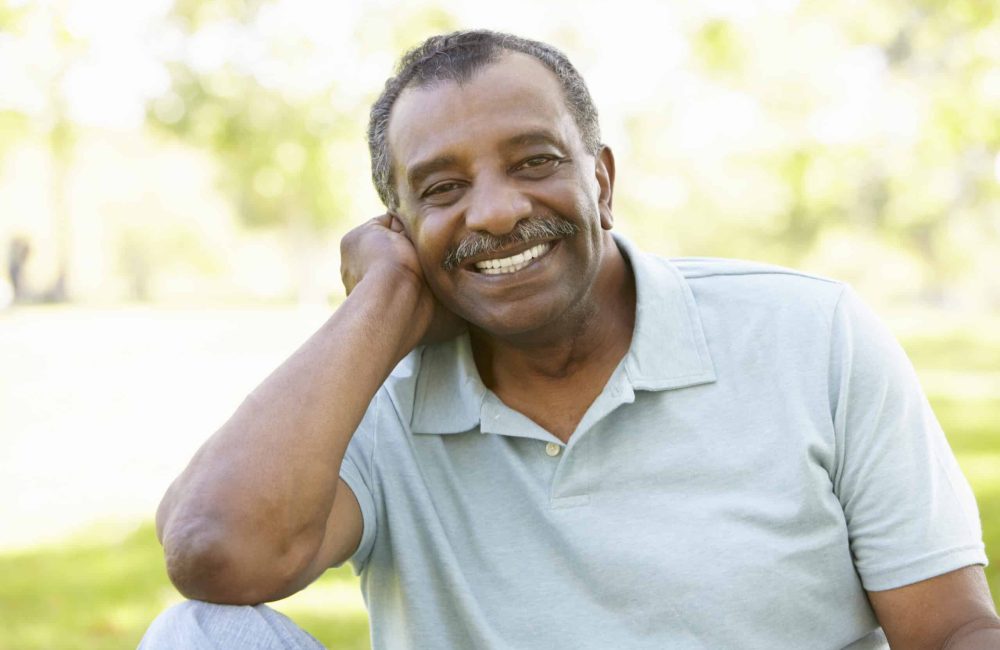 Senior,African,American,Man,In,Park